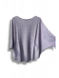 Merserize Triko Oversize Bluz - 38-52 Beden Uyumlu - Salaş Kazak