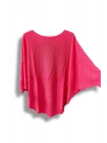 Merserize Triko Oversize Bluz - 38-52 Beden Uyumlu - Salaş Kazak