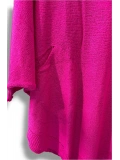 Merserize Triko Oversize Bluz - 38-52 Beden Uyumlu - Salaş Kazak