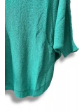 Merserize Triko Oversize Bluz - 38-52 Beden Uyumlu - Salaş Kazak