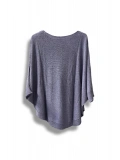 Merserize Triko Oversize Bluz - 38-52 Beden Uyumlu - Salaş Kazak