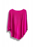 Merserize Triko Oversize Bluz - 38-52 Beden Uyumlu - Salaş Kazak