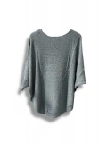 Merserize Triko Oversize Bluz - 38-52 Beden Uyumlu - Salaş Kazak