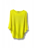 Oversize Cepli Merserize Bluz | 38-52 Beden Uyumlu Rahat Kalıp Triko