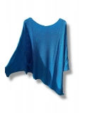 Oversize Cepli Merserize Bluz | 38-52 Beden Uyumlu Rahat Kalıp Triko