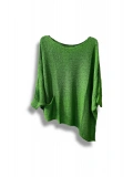Oversize Cepli Merserize Bluz | 38-52 Beden Uyumlu Rahat Kalıp Triko