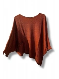 Oversize Cepli Merserize Bluz | 38-52 Beden Uyumlu Rahat Kalıp Triko