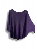 Oversize Cepli Merserize Bluz | 38-52 Beden Uyumlu Rahat Kalıp Triko