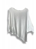 Oversize Cepli Merserize Bluz | 38-52 Beden Uyumlu Rahat Kalıp Triko