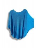 Oversize Cepli Merserize Bluz | 38-52 Beden Uyumlu Rahat Kalıp Triko