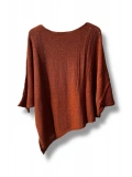 Oversize Cepli Merserize Bluz | 38-52 Beden Uyumlu Rahat Kalıp Triko