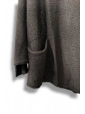 Oversize Cepli Merserize Bluz | 38-52 Beden Uyumlu Rahat Kalıp Triko