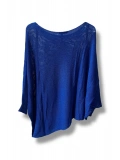 Oversize Cepli Merserize Bluz | 38-52 Beden Uyumlu Rahat Kalıp Triko