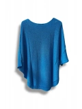 Oversize Cepli Merserize Bluz | 38-52 Beden Uyumlu Rahat Kalıp Triko