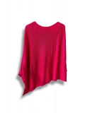 Oversize Cepli Merserize Bluz | 38-52 Beden Uyumlu Rahat Kalıp Triko