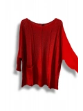 Oversize Merserize Triko Bluz | 38-52 Beden Uyumlu