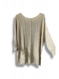 Oversize Merserize Triko Bluz | 38-52 Beden Uyumlu