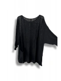 Oversize Merserize Triko Bluz | 38-52 Beden Uyumlu