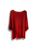 Oversize Merserize Triko Bluz | 38-52 Beden Uyumlu