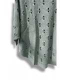 Oversize Merserize Triko Bluz - Delikli Desenli Kazak (38-52 Beden)