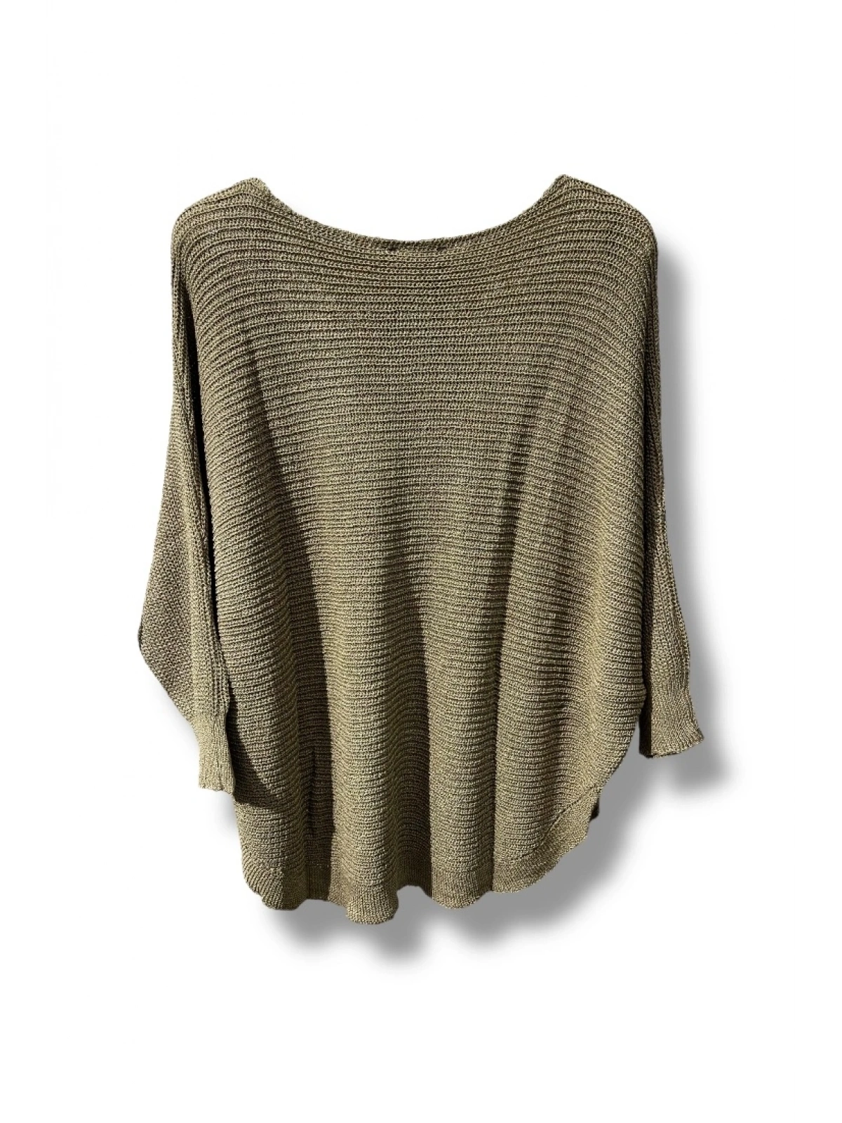 Kadın Merserize Triko Bluz Oversize Salaş Kalıp 38-52 Beden Uyumlu-Vizon