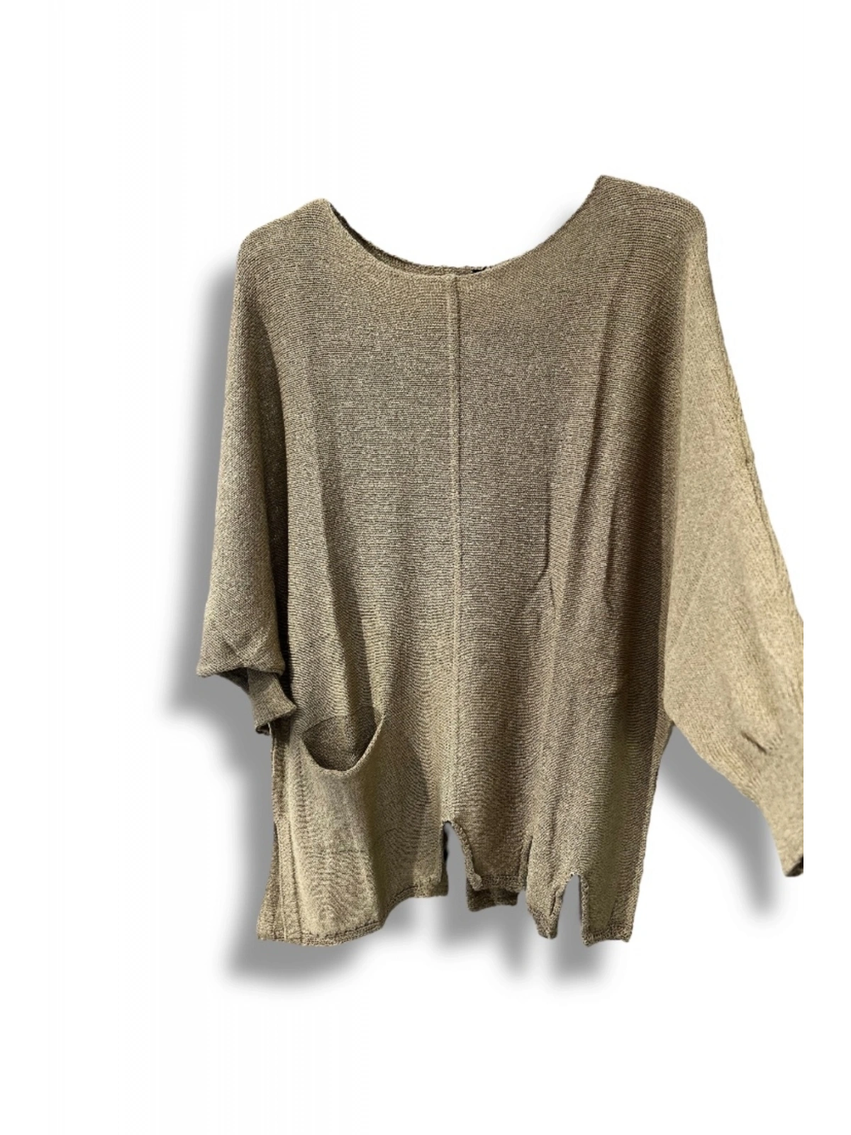 Kadın Oversize Merserize Triko Bluz | Salaş Tunik | 38-52 Beden Uyumlu