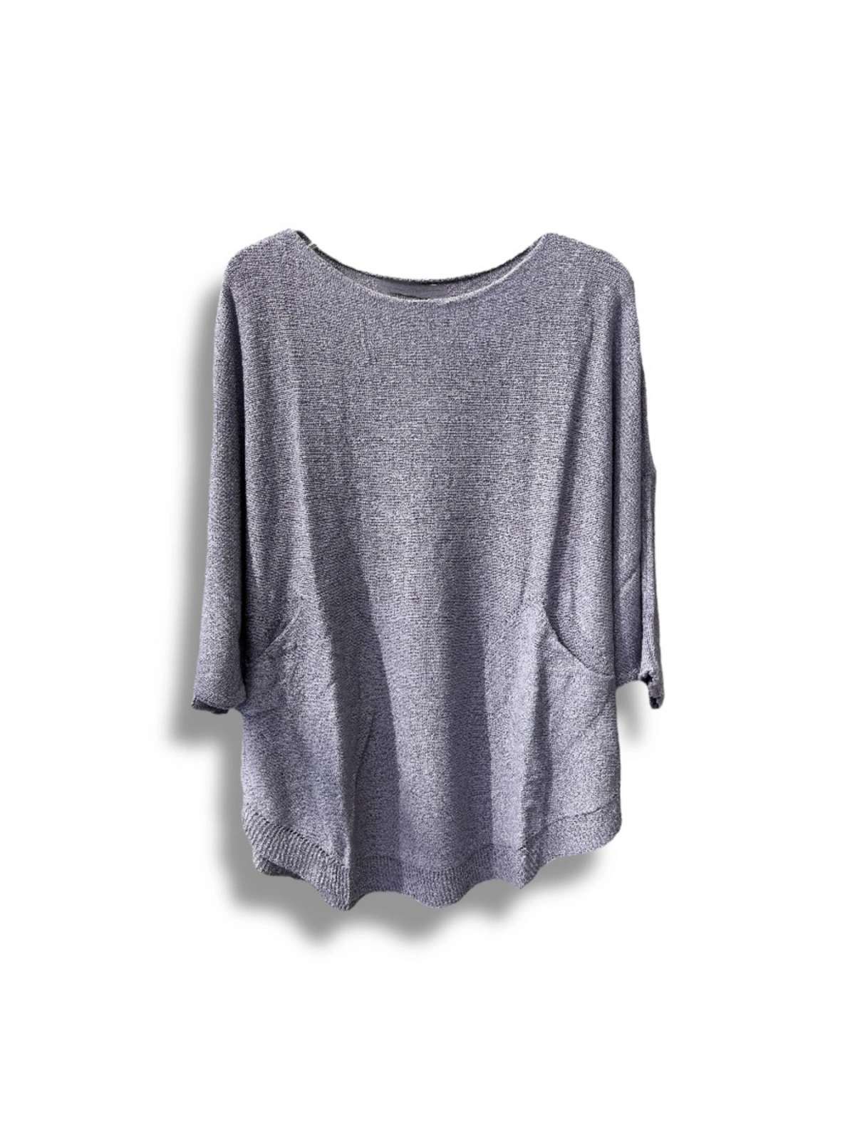 Merserize Triko Oversize Bluz - 38-52 Beden Uyumlu - Salaş Kazak