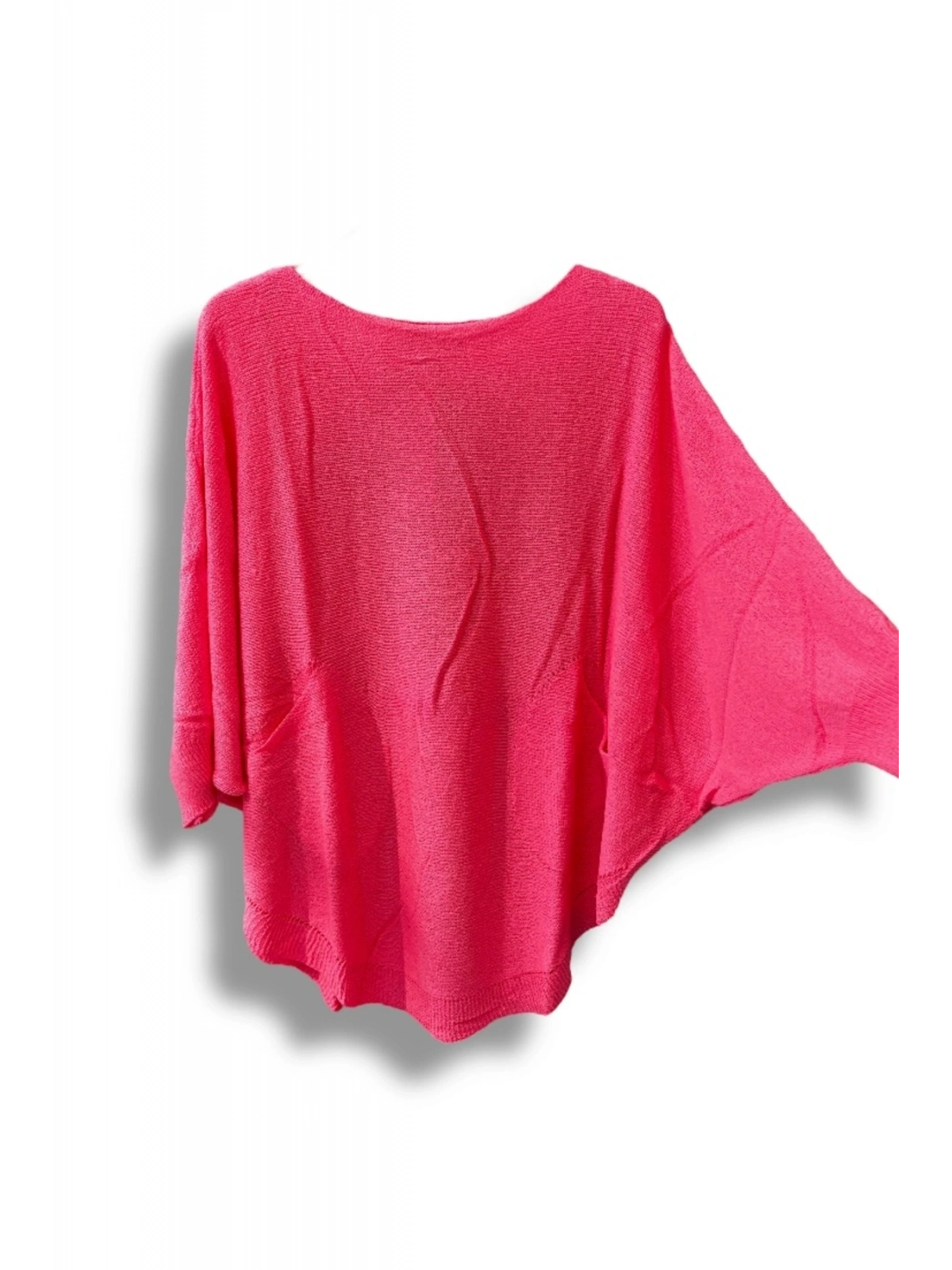 Merserize Triko Oversize Bluz - 38-52 Beden Uyumlu - Salaş Kazak