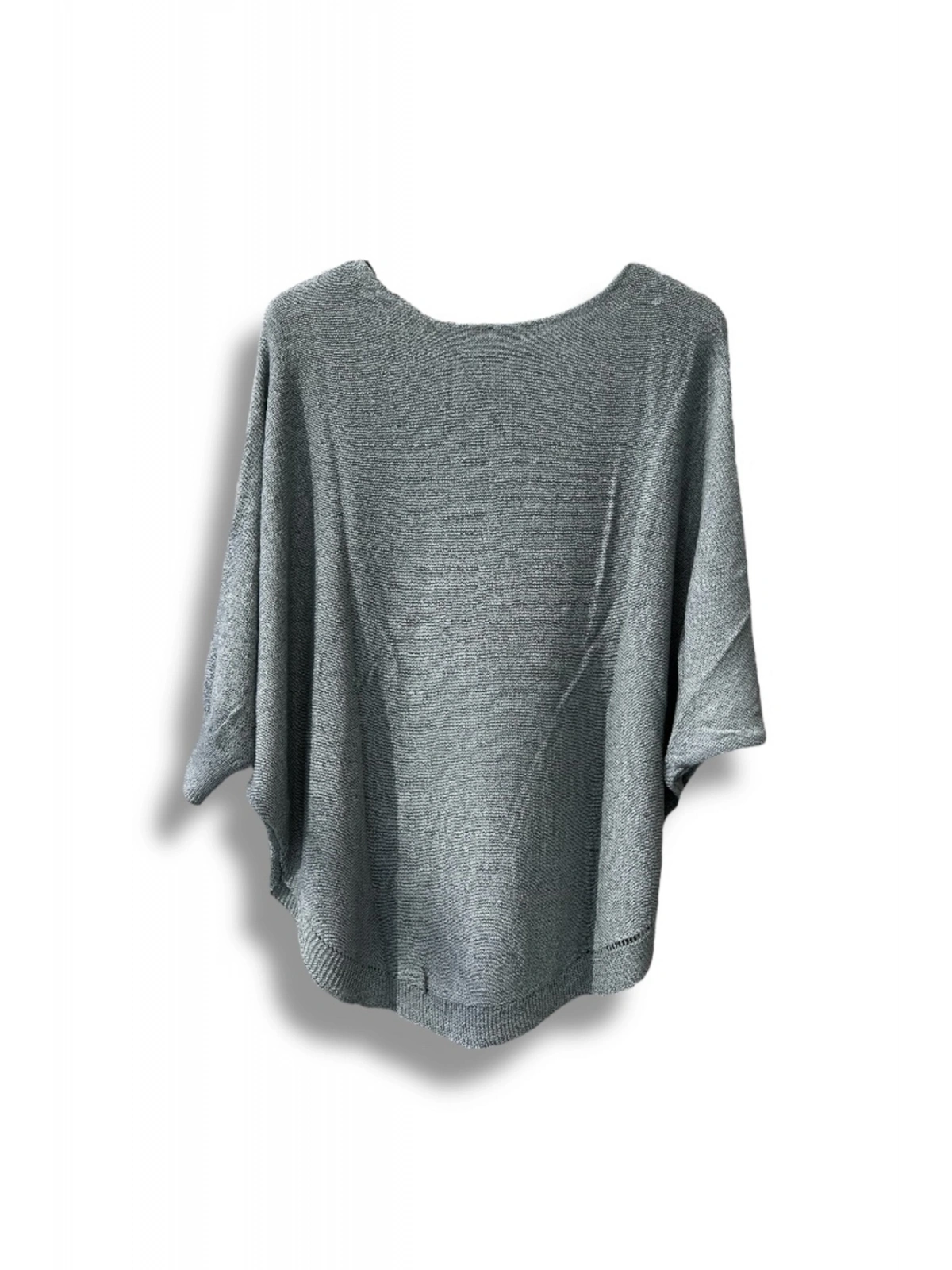 Merserize Triko Oversize Bluz - 38-52 Beden Uyumlu - Salaş Kazak