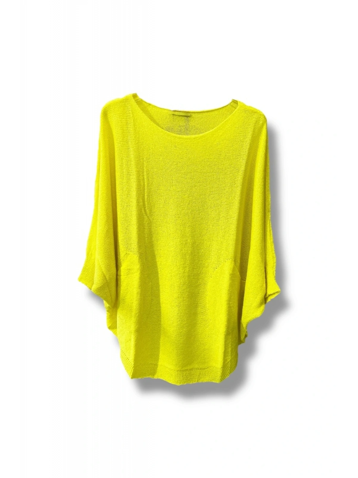 Oversize Cepli Merserize Bluz | 38-52 Beden Uyumlu Rahat Kalıp Triko