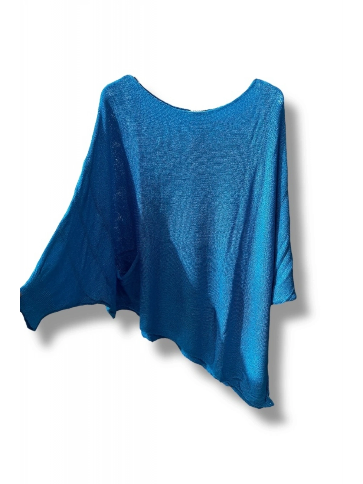 Oversize Cepli Merserize Bluz | 38-52 Beden Uyumlu Rahat Kalıp Triko