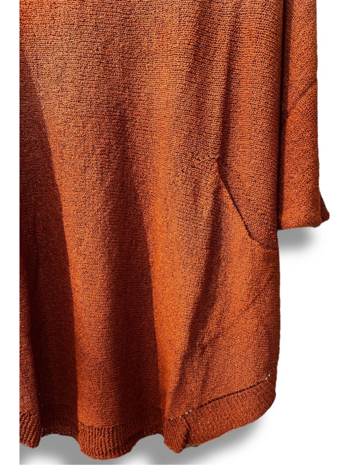 Oversize Cepli Merserize Bluz | 38-52 Beden Uyumlu Rahat Kalıp Triko