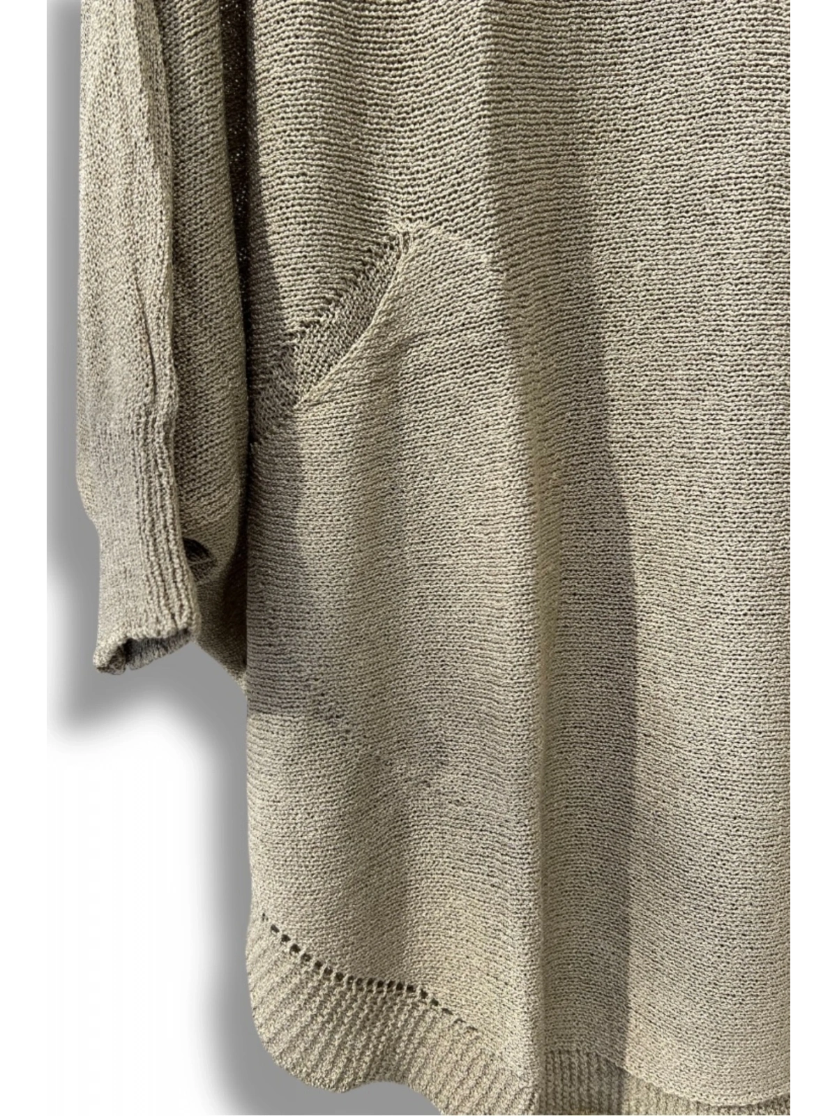 Oversize Cepli Merserize Bluz | 38-52 Beden Uyumlu Rahat Kalıp Triko