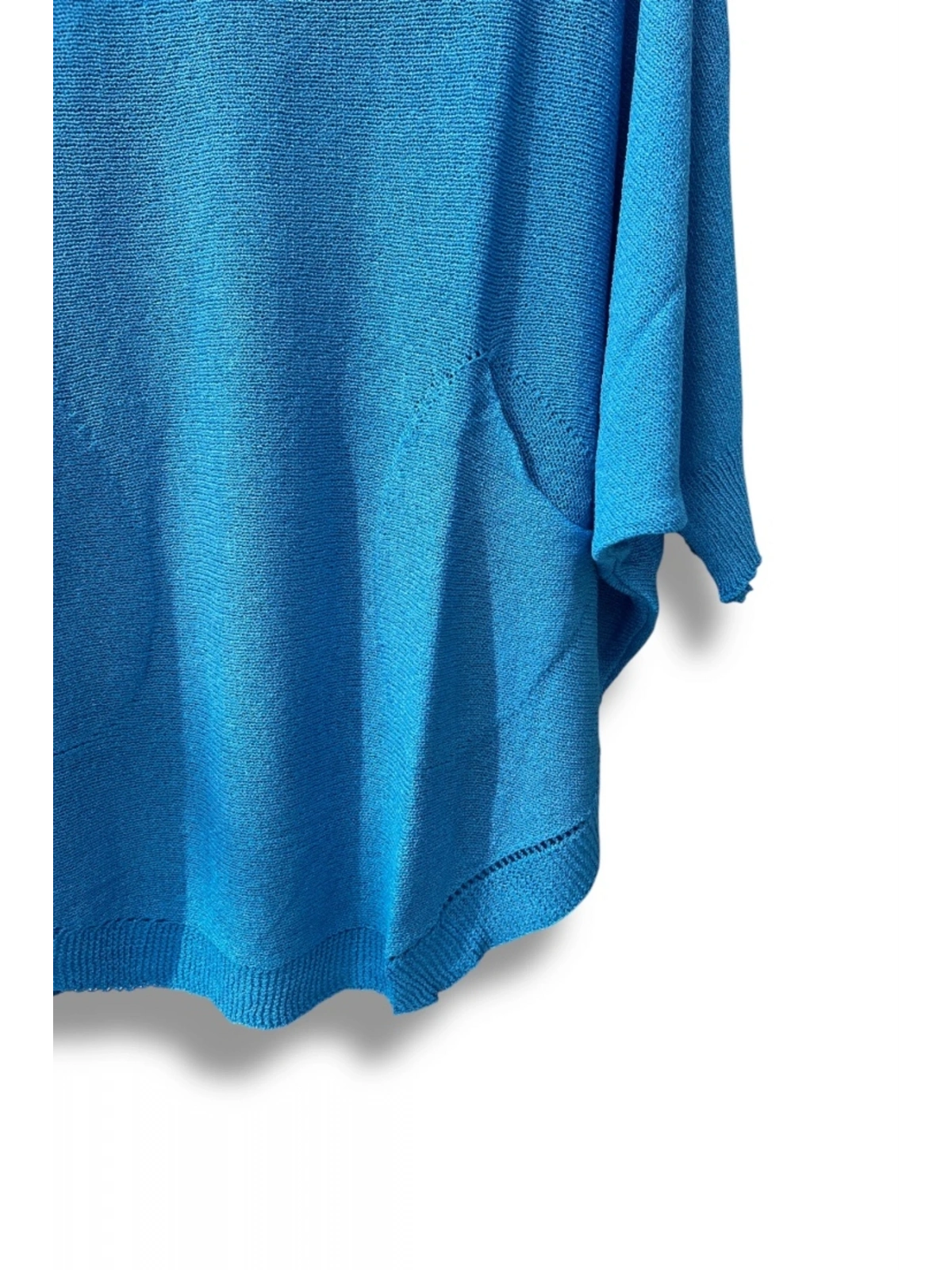 Oversize Cepli Merserize Bluz | 38-52 Beden Uyumlu Rahat Kalıp Triko