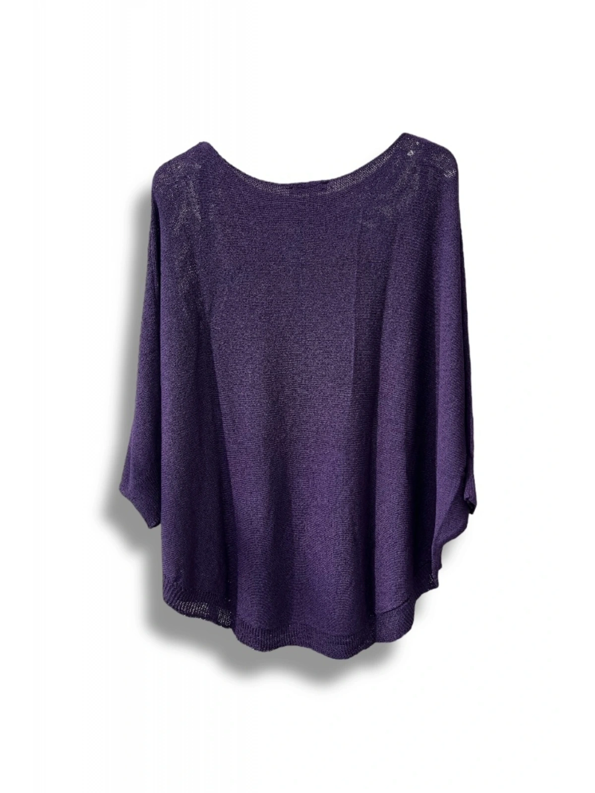 Oversize Cepli Merserize Bluz | 38-52 Beden Uyumlu Rahat Kalıp Triko