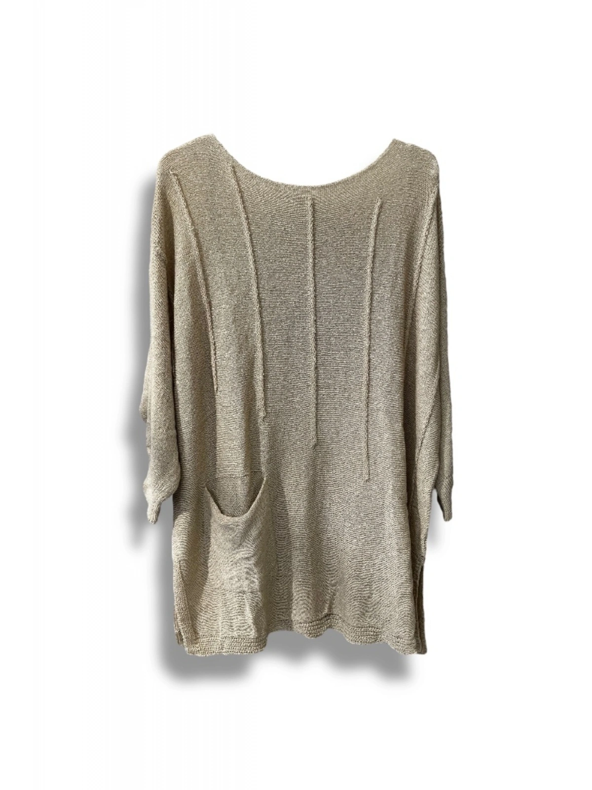 Oversize Merserize Triko Bluz | 38-52 Beden Uyumlu