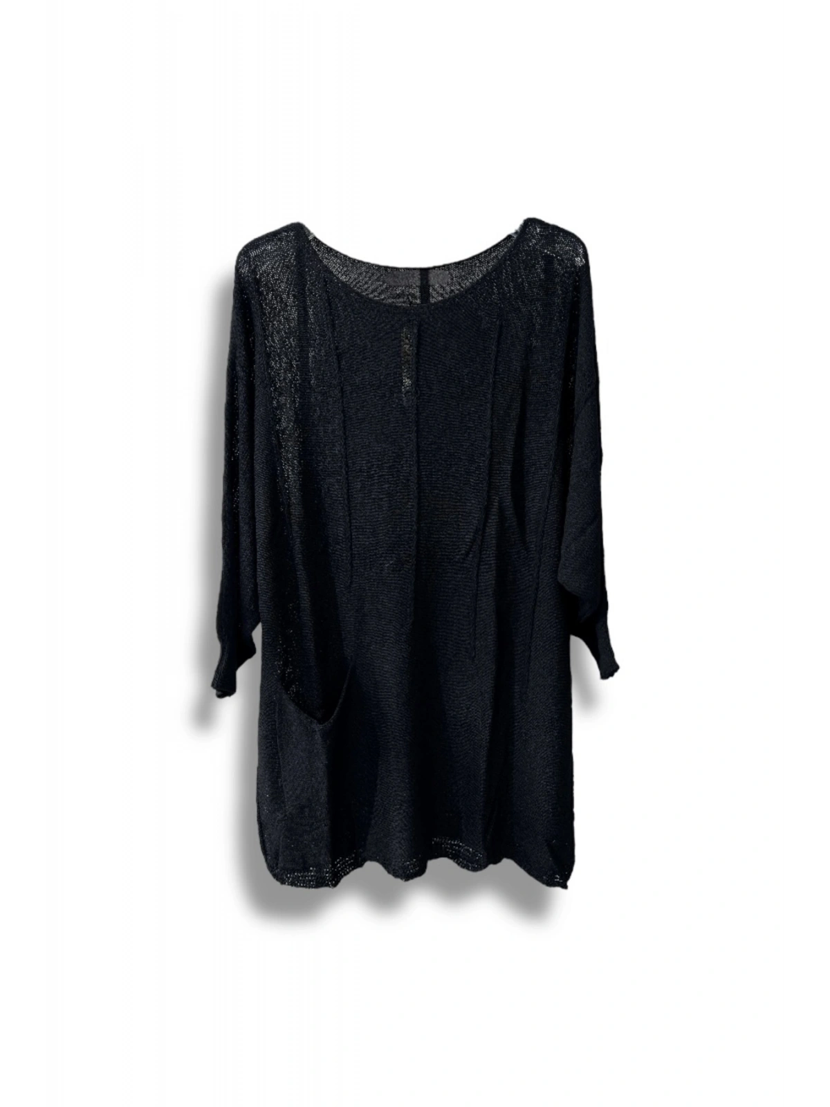 Oversize Merserize Triko Bluz | 38-52 Beden Uyumlu