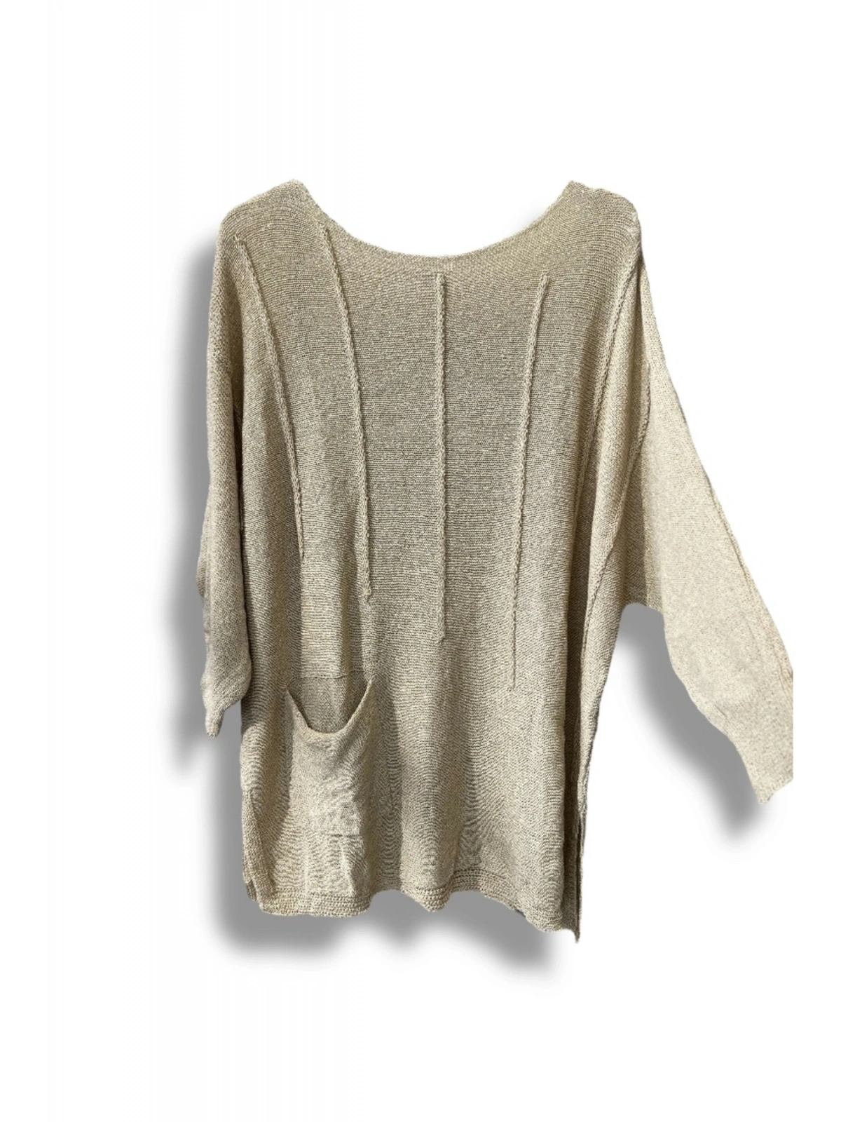 Oversize Merserize Triko Bluz | 38-52 Beden Uyumlu