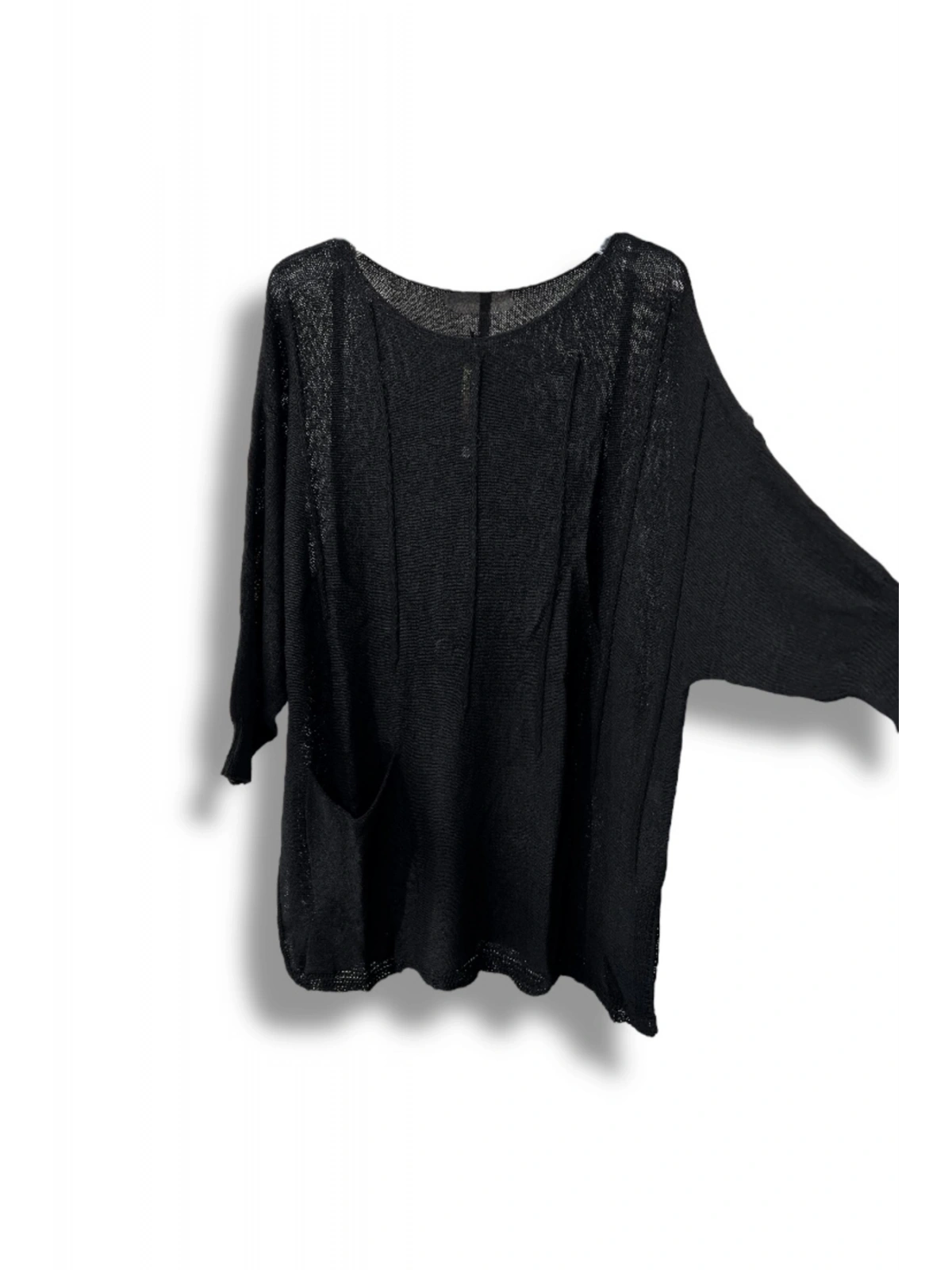 Oversize Merserize Triko Bluz | 38-52 Beden Uyumlu