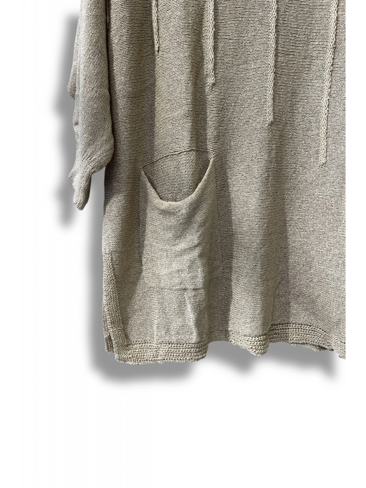 Oversize Merserize Triko Bluz | 38-52 Beden Uyumlu