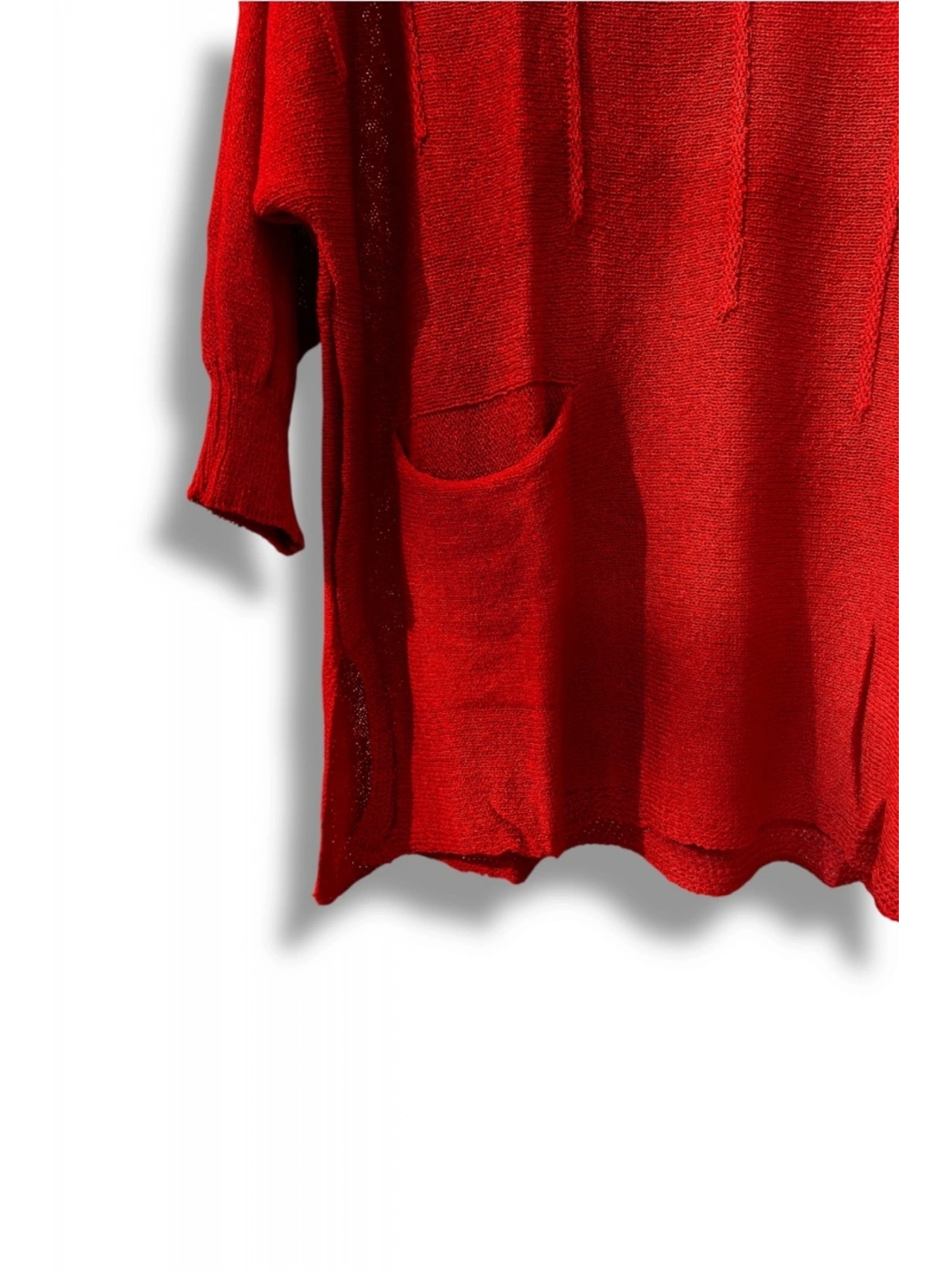 Oversize Merserize Triko Bluz | 38-52 Beden Uyumlu