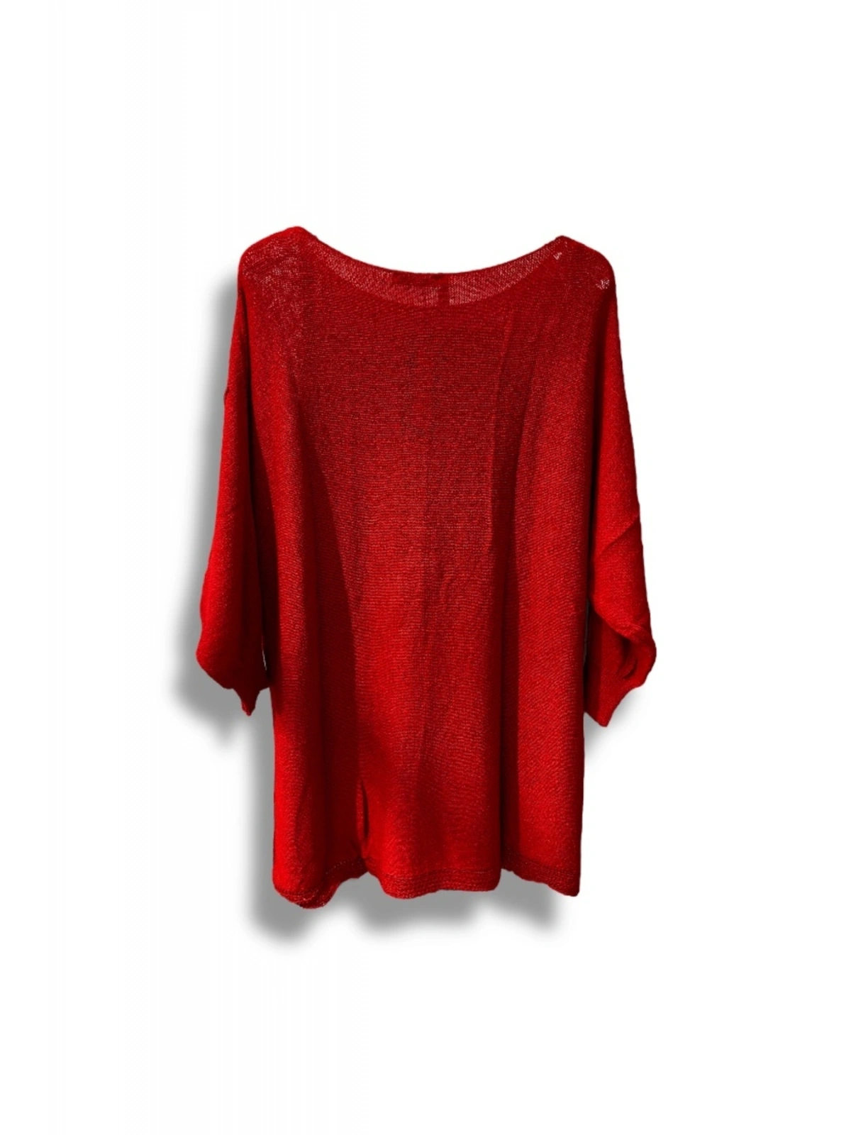 Oversize Merserize Triko Bluz | 38-52 Beden Uyumlu