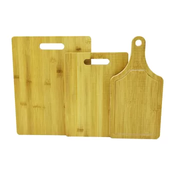 3 BOY SET AHŞAP BAMBU KESİM PANOSU 16X22 - 20X28 - 25X33CM (4533)