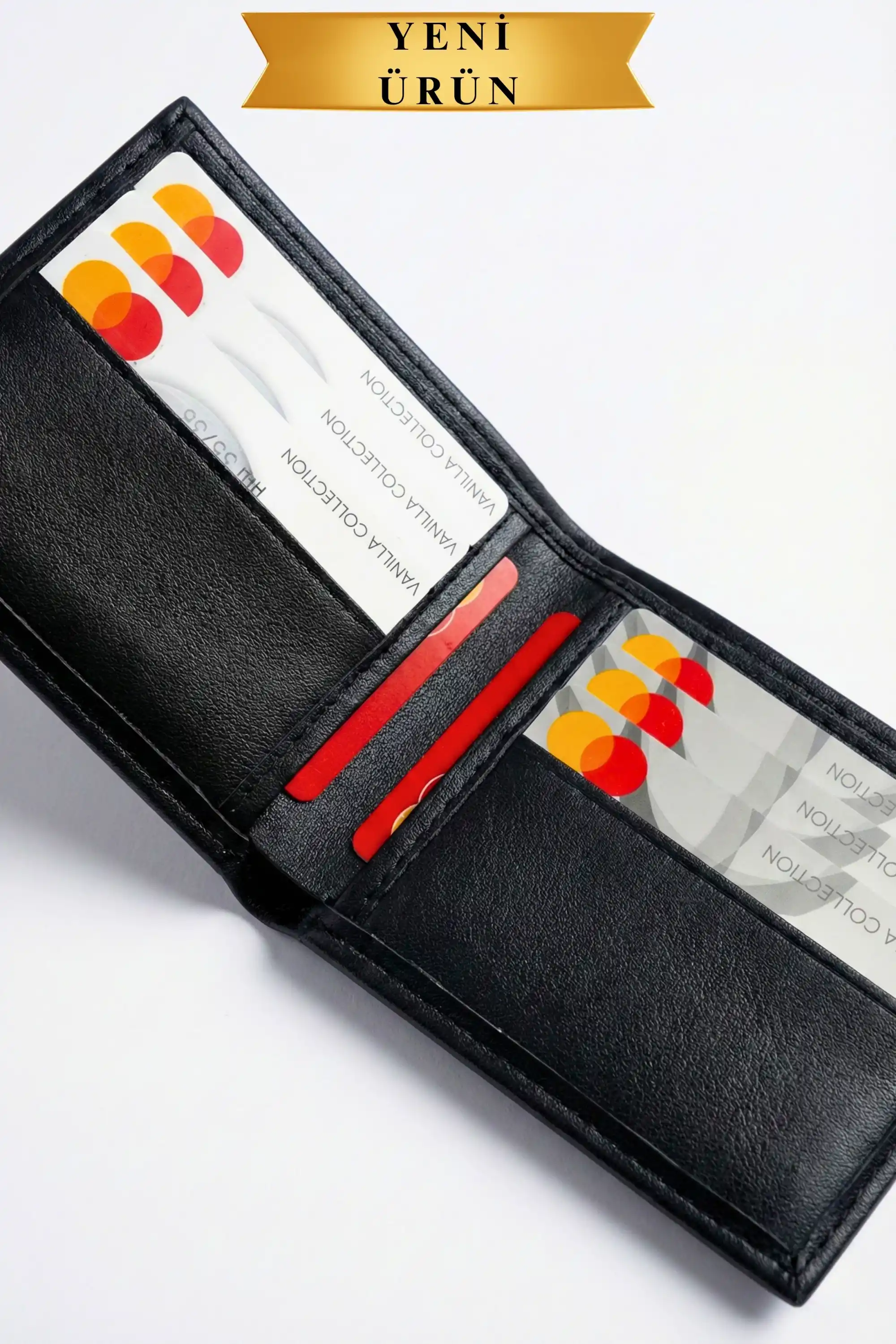 M Performans Logolu Siyah Erkek Cüzdan - Hediyelik Lüks Cüzdan