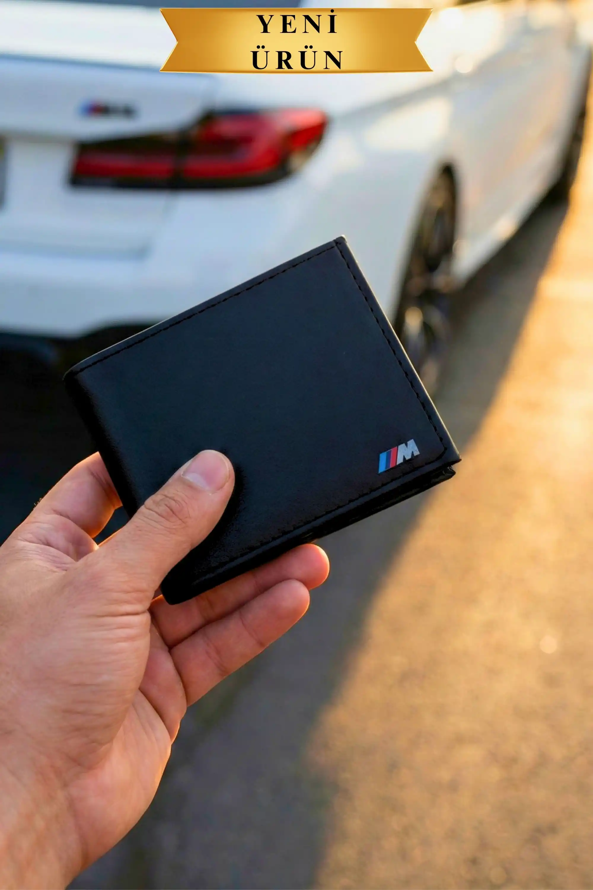 M Performans Logolu Siyah Erkek Cüzdan - Hediyelik Lüks Cüzdan