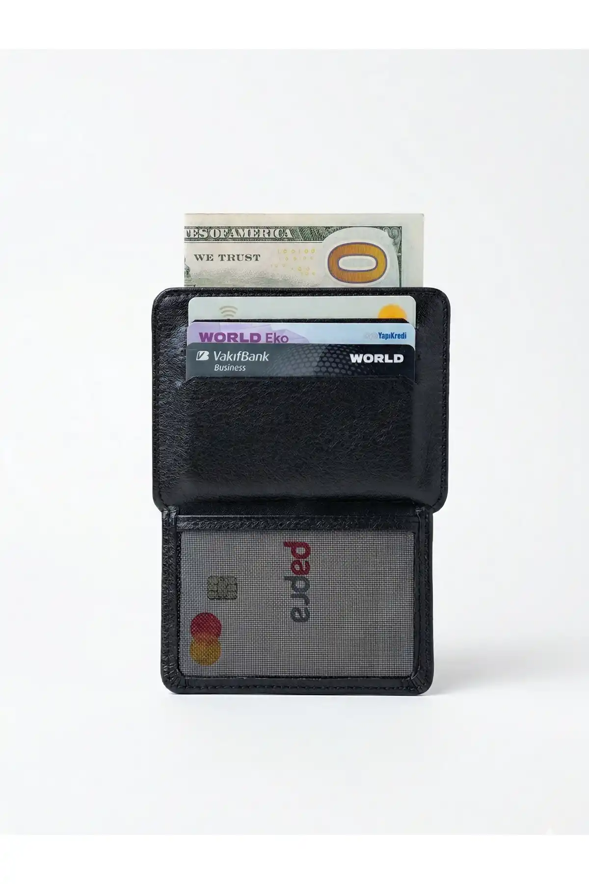 İsim baskılı Kartlık Hakiki Deri Unisex Cüzdan Portföy Süper İnce Portföy Model