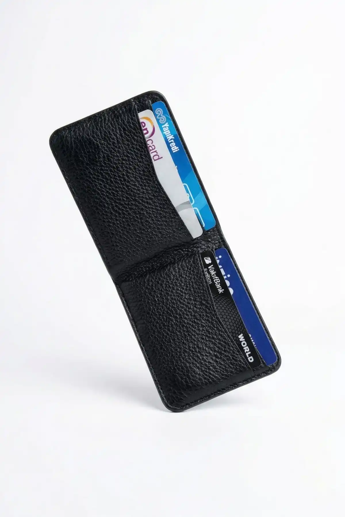 Hakiki Deri Cüzdan Kartlık Portföy 12 Bölmeli Kart Ufak Mıknatıslı Yeni Nesil Minimal Model