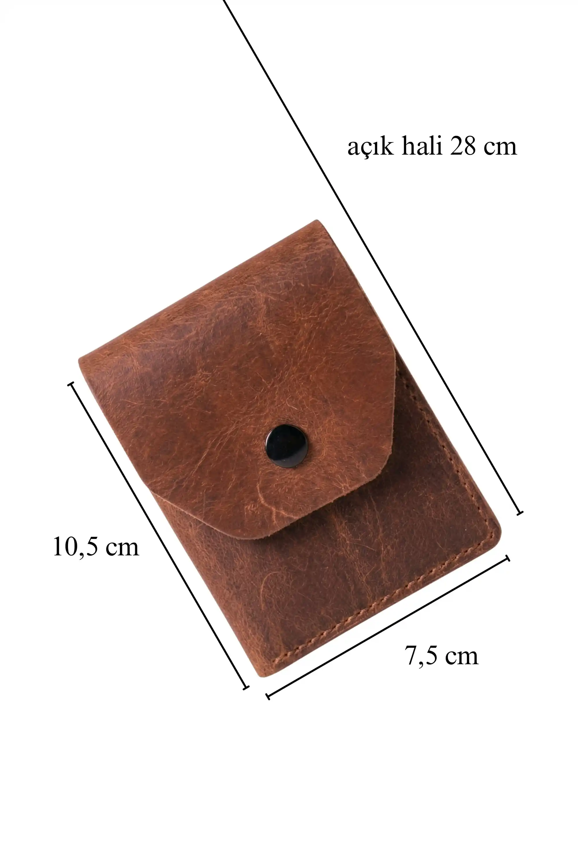 Hakiki Crazy Deri Kişiye Özel İsim Yazılı Cüzdan - Yüksek Nakit Kapasiteli Minimalist Model Crazy Camel