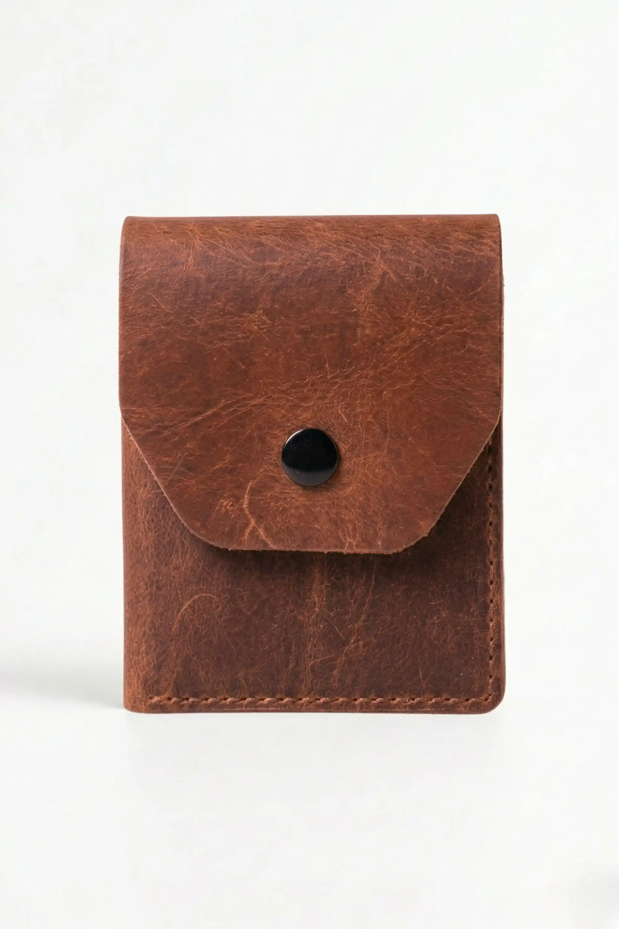 Hakiki Crazy Deri Kişiye Özel İsim Yazılı Cüzdan - Yüksek Nakit Kapasiteli Minimalist Model Crazy Camel