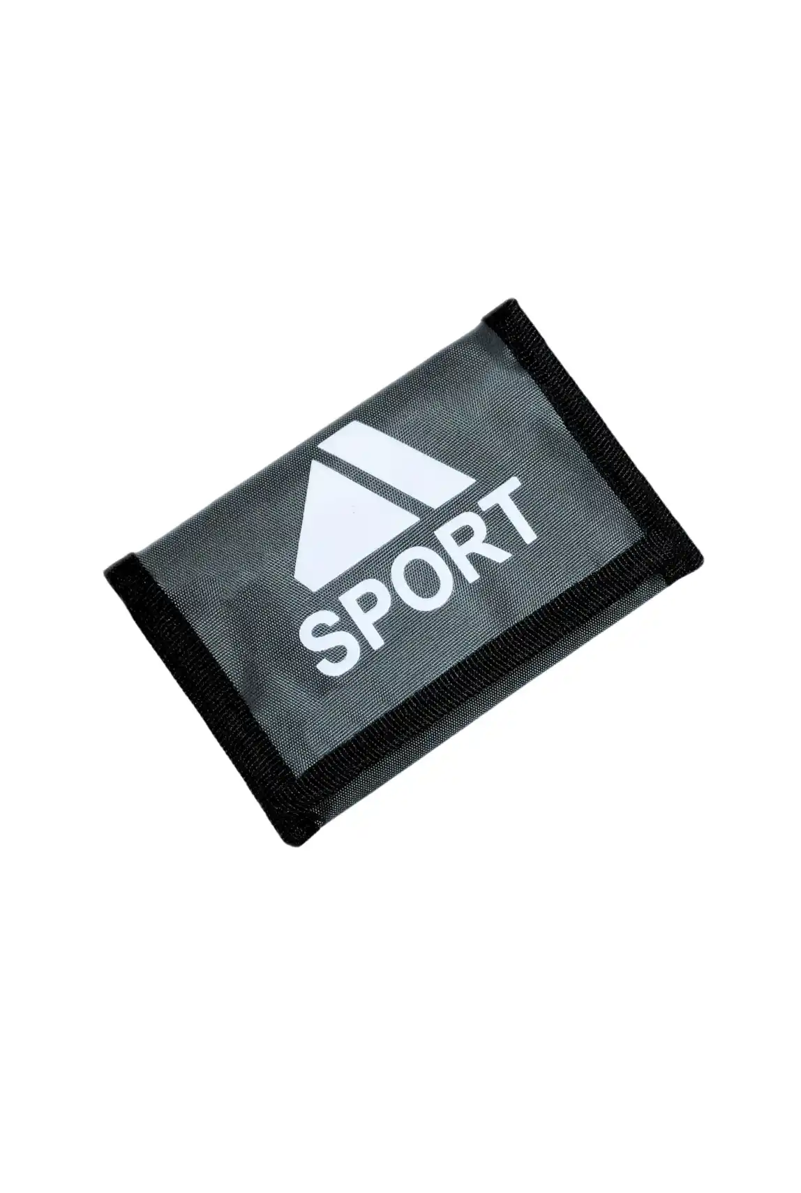 Bez Cüzdan Cırt Cırtlı Kapak Fermuarlı Para Bölme İnterpeks Kumaş Sport Baskılı GRİ